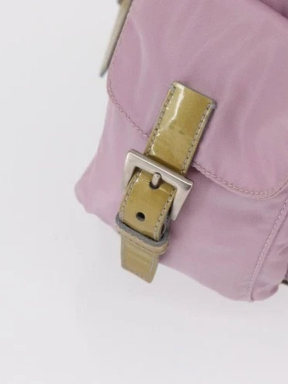 PRADA Backpack Nylon Pink Silver Auth 163327A - Picture 14 of 16